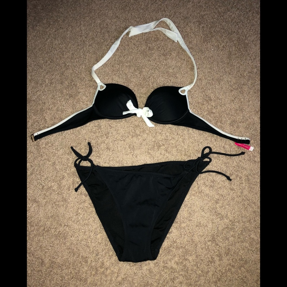 Victoria’s Secret bathing suit.